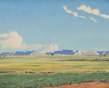 Maynard Dixon, Distant Mesa, Navajo Reservation, Kayenta, Arizona