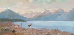 John Fery, Glacier Afternoon, oil on canvas mounted on board