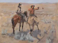 Elling William Gollings, Sign Talk, 1905, oil on canvas