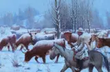 Elling William Gollings, Cattle Drive