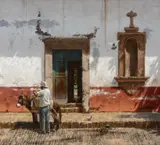 George Hallmark, Aniversario, 2021, oil on canvas