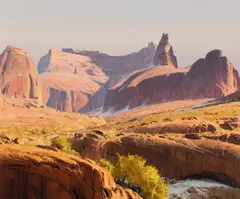 Wilson Hurley, Rainbow Plateau (Above Lake Powell), oil on canvas