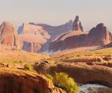 Wilson Hurley, Rainbow Plateau (Above Lake Powell), oil on canvas
