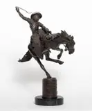 Harry Jackson, Two Champs II, 1977, bronze