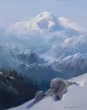 Sydney Laurence, Mount McKinley, Alaska, 1928, oil on canvas