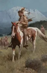 Z. S. Liang, Guardians, oil on canvas