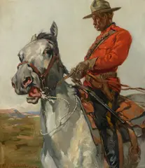 John Norval Marchand, Sergeant Kinnaird, 1908, oil on canvas