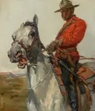 John Norval Marchand, Sergeant Kinnaird, 1908, oil on canvas