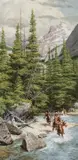 Warriors of the Northern Mountains by Frank McCarthy, 1987, oil on canvas, sold Jul 2021