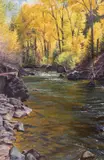 Jay Moore, September on the San Miguel, oil on canvas