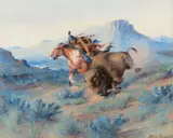Edgar S. Paxson, Buffalo Hunt