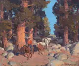 Along the Trail by Edgar Alwin Payne, oil on canvas, sold Jul 2021