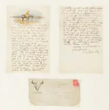 Friend Ed Letter by Charles Marion Russell, 1908, ink and watercolor on paper, sold Jul 2021