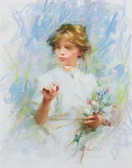 Richard Schmid, Nancy, 1989, pastel on paper