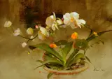 Richard Schmid, Orchid, 2010, oil on canvas