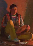 Joseph Henry Sharp, Firelight Drummer