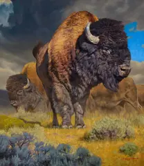 Dustin Van Wechel, Prairie Dog POV, 2021, oil on canvas laid on board