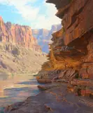 Curt Walters, Ledges of the Tapeats, oil on canvas