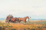 Melvin Warren, Clearing Skies and Willing Horses, Oil on canvas
