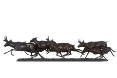 Mike Barlow, One Minute Mile, 2019, bronze