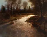 Brent Cotton, In the Warmth of the Evening Sun, 2020, oil on canvas