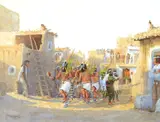 David Halbach, Angakachina, 2012, watercolor on paper