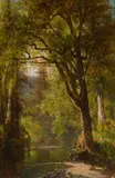 Thomas Hill, Woodland Stream