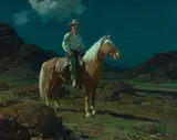 Frank Tenney Johnson, Moonlight on the Ranch