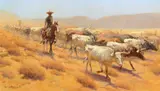 Harvey W. Johnson, The Trail North, 1981, oil on canvas laid on board