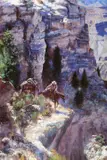 D. Edward Kucera, Switchback, 2020, oil on canvas