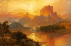 Thomas Moran, Green River, Wyoming, 1883, oil on canvas
