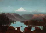 William Samuel Parrott, Mount Hood, oil on canvas