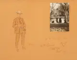 Self Portrait by Charles Marion Russell, 1917, watercolor on paper, sold Jul 2020