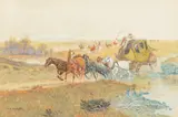 Olaf Carl Seltzer, Stagecoach Attack