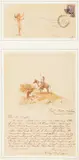 Olaf Carl Seltzer, Illustrated Letter & Envelope