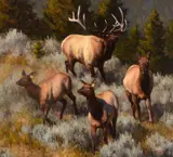 Kyle Sims, Son of Mammoth, 2009, oil on canvas laid on board