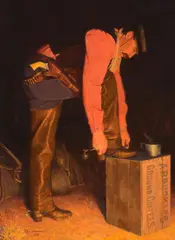 Donald Spaulding, Cowboy Morning, 2006, oil on canvas