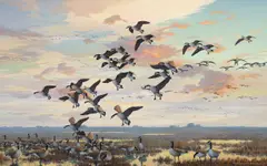 Harry Adamson, Majesty in the Afterglow, oil on canvas
