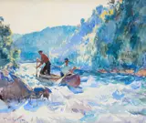 Frank Weston Benson, Down the Rapids ( circa 1923)