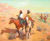 Laverne Nelson Black, Along the Trail, oil on canvas