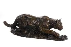 Undercover, Cougar by Kenneth R. Bunn, 2000, bronze, sold Jul 2019