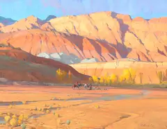 G. Russell Case, Last Light, Vermilion Cliffs, 2011, oil on canvas