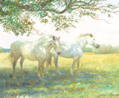 John Clymer, Summer Shadows, oil on board