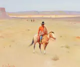 Gerard Curtis Delano, Desert Denizens, Oil on canvas mounted to board
