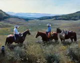 Born to the Land by John Fawcett, oil on canvas laid on board, sold Jul 2019