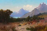 Elk in the Rockies by John Fery, oil on canvas, sold Jul 2019
