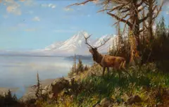 Lake Wyoming by John Fery, 1900, oil on canvas, sold Jul 2019