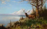 Lake Wyoming by John Fery, 1900, oil on canvas, sold Jul 2019