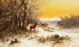 John Fery, Winter Day, oil on canvas