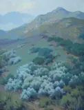 John Marshall Gamble, Morning Mist, oil on board